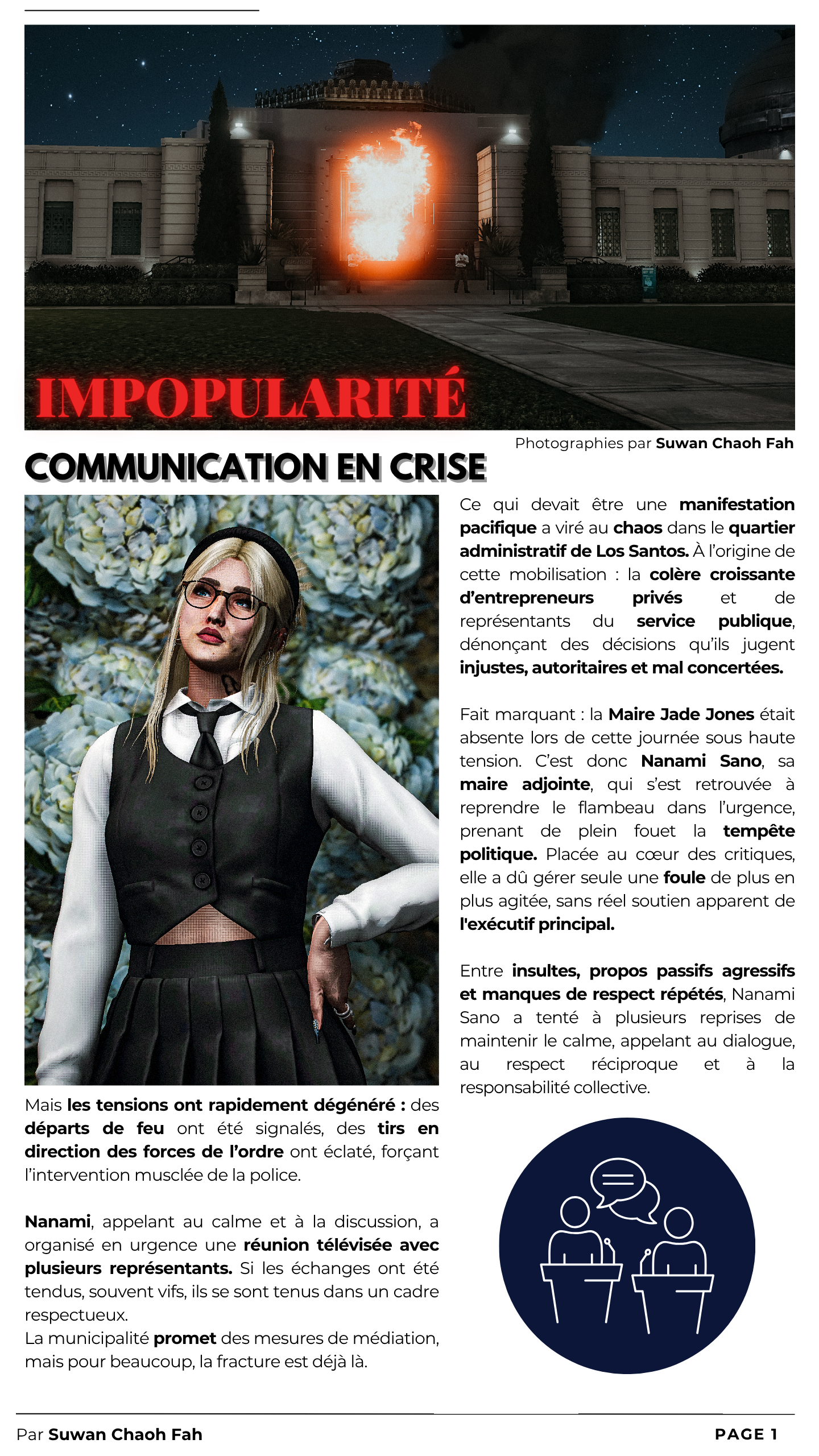 Page du magazine