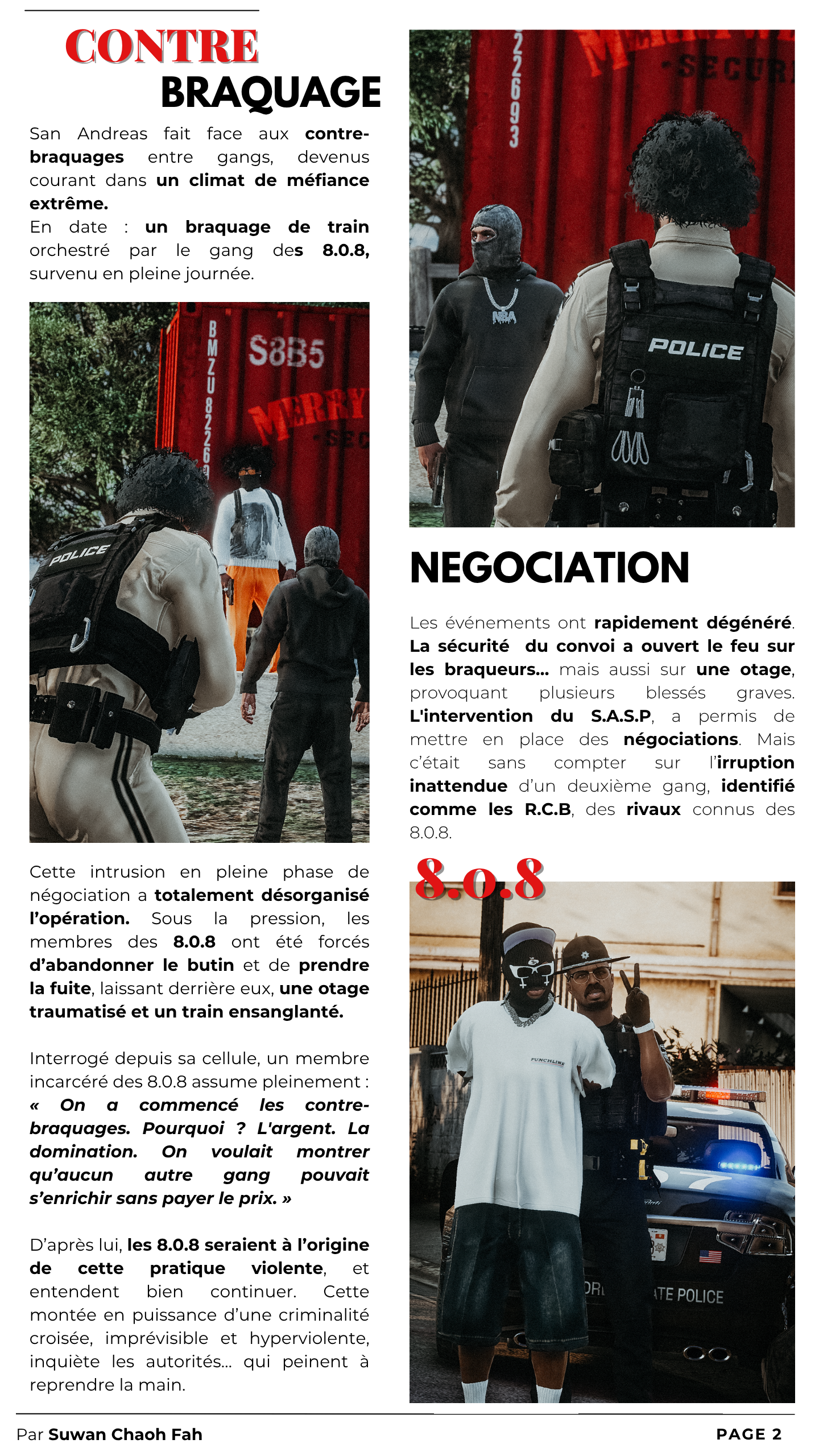 Page du magazine