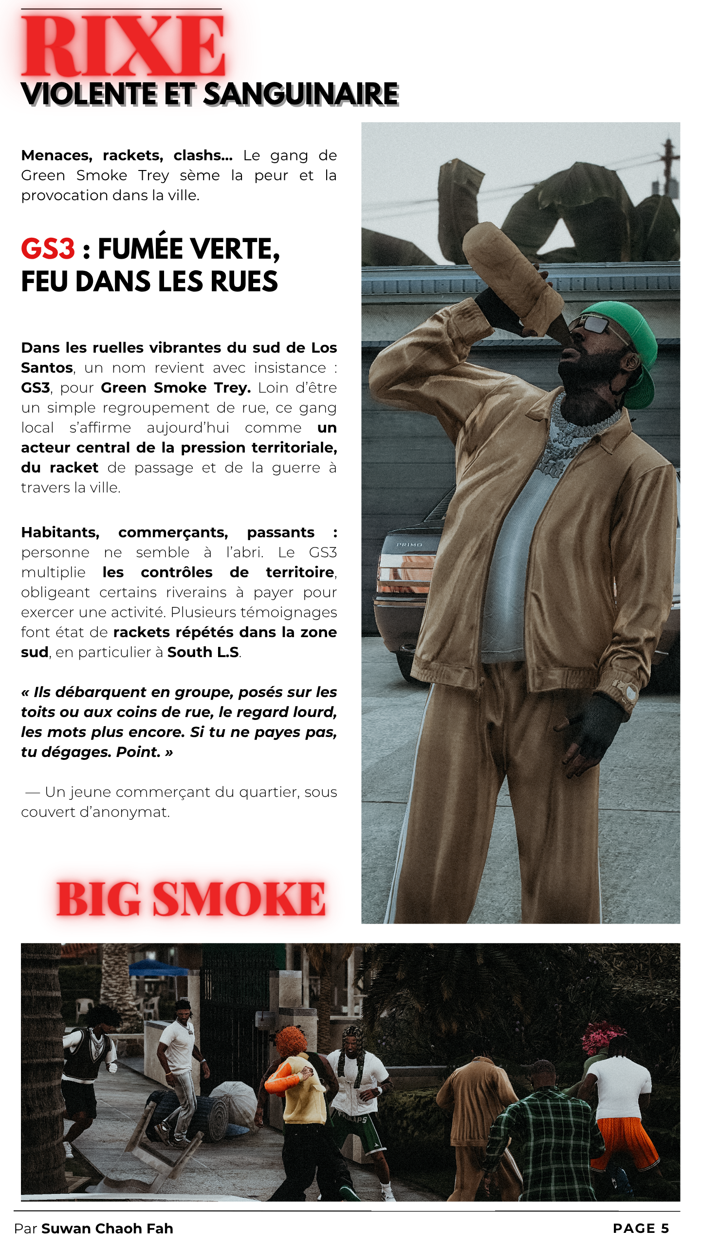 Page du magazine