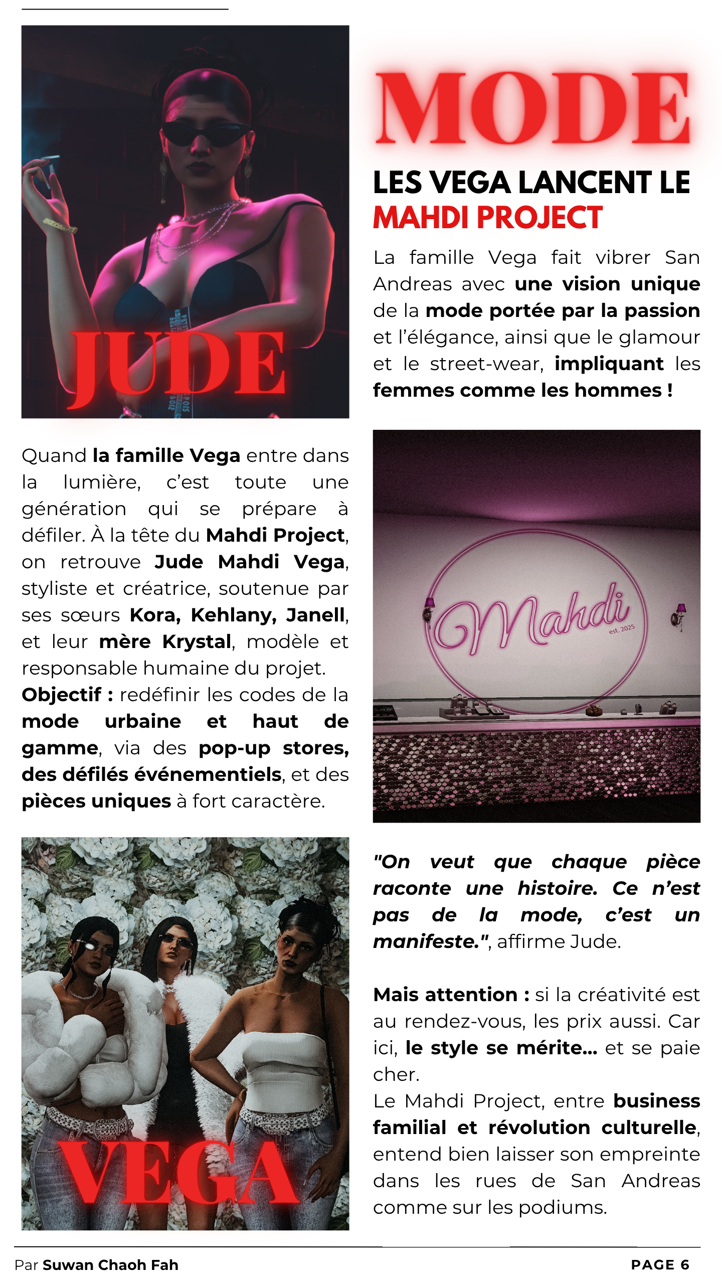 Page du magazine